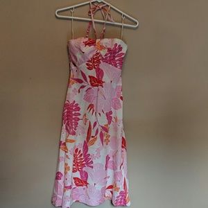 Zara Floral Linen Dress